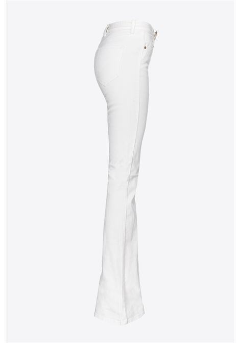Pantaloni flared bull stretch con cintura - Flora flare PINKO | Jeans | 100166-A1JMZ14