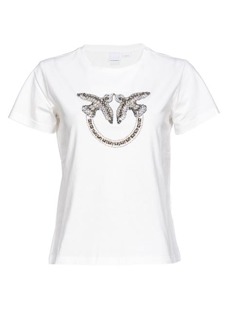 T-shirt ricamo love birds - Quentin PINKO | T-shirt | 100535-A1R7Z15