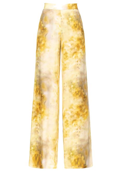 Pantaloni palazzo fiore sfumato - puntuale PINKO | Pantaloni | 100757-A1K9HS4