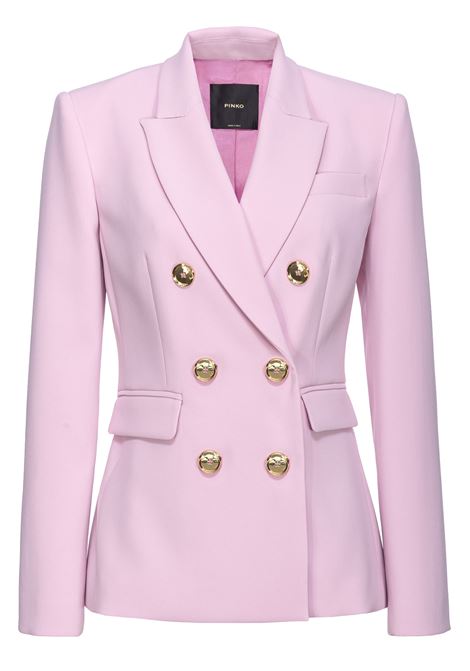 Blazer doppiopetto bottoni in metallo - Granato PINKO | Giacche | 102859-A14IN98