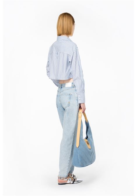 Camicia crop a righe - Pergusa PINKO | Camicie | 103060-A1OMZE5