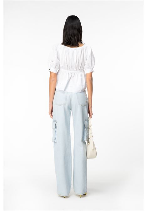 Top mussola ricamo - Acerenza PINKO | Top & T-shirt | 103070-A1OLZ04