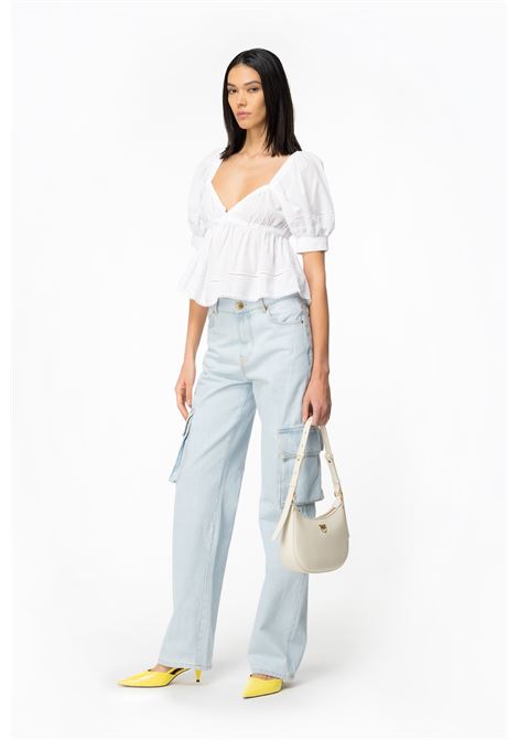 Top mussola ricamo - Acerenza PINKO | Top & T-shirt | 103070-A1OLZ04