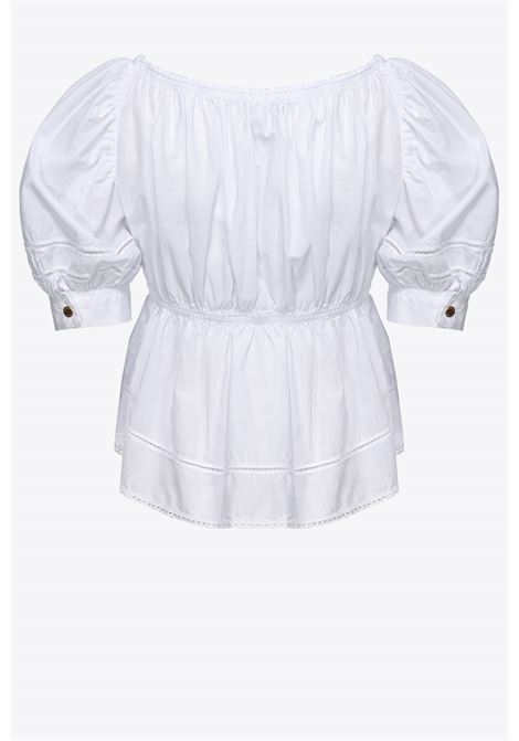Top mussola ricamo - Acerenza PINKO | Top & T-shirt | 103070-A1OLZ04