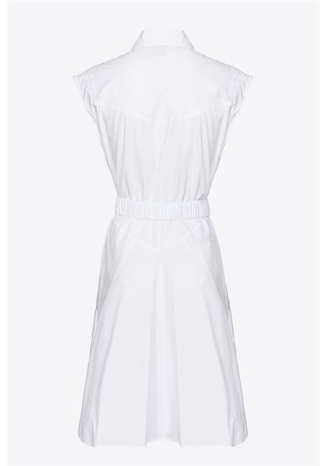 Chemisier con cintura love birds PINKO | Abiti | 103111-A1P4Z04