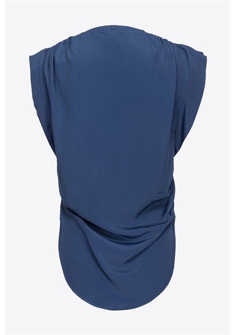Blusa misto seta orlo stondato - Melpomene PINKO | Maglieria | 103113-A1O8G57