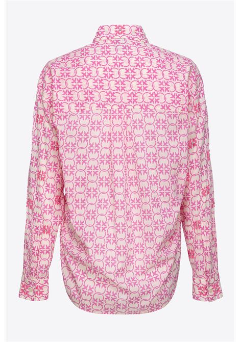 Camicia in mussola monogram ricamata - Cureti PINKO | Camicie | 103194-A1Q1DN3