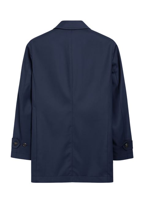 Spolverino Uomo BARBA Napoli in Lana Leggera  Blu Notte BARBA | Spolverino | 480531