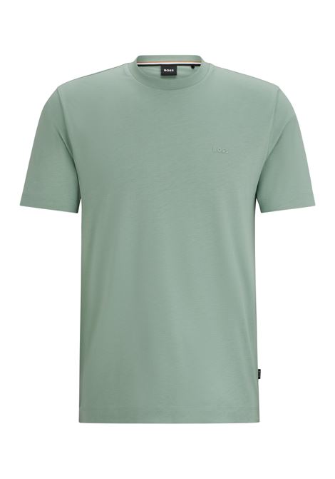 T-shirt in jersey di cotone con logo stampato in gomma BOSS | T-shirt | 50468347373