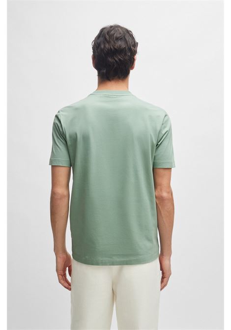 T-shirt in jersey di cotone con logo stampato in gomma BOSS | T-shirt | 50468347373
