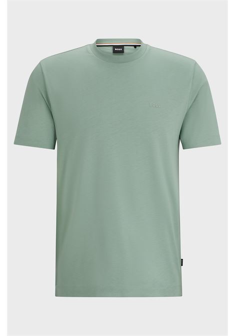 T-shirt in jersey di cotone con logo stampato in gomma BOSS | T-shirt | 50468347373