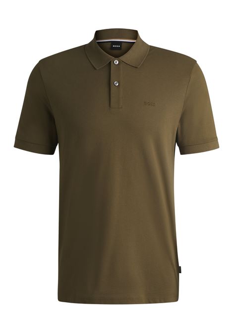 Polo Pallas in piqué di cotone con logo BOSS | Polo | 50468362302