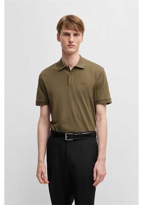 Polo Pallas in piqué di cotone con logo BOSS | Polo | 50468362302