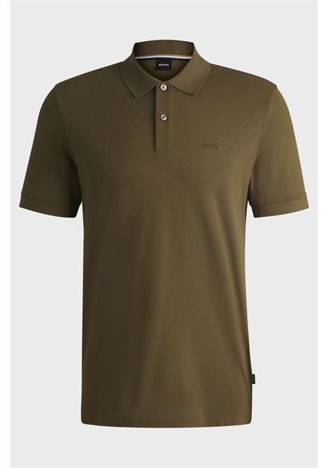 Polo Pallas in piqué di cotone con logo BOSS | Polo | 50468362302