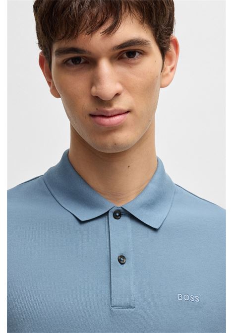 Polo Pallas in piqué di cotone con logo BOSS | Polo | 50468362459