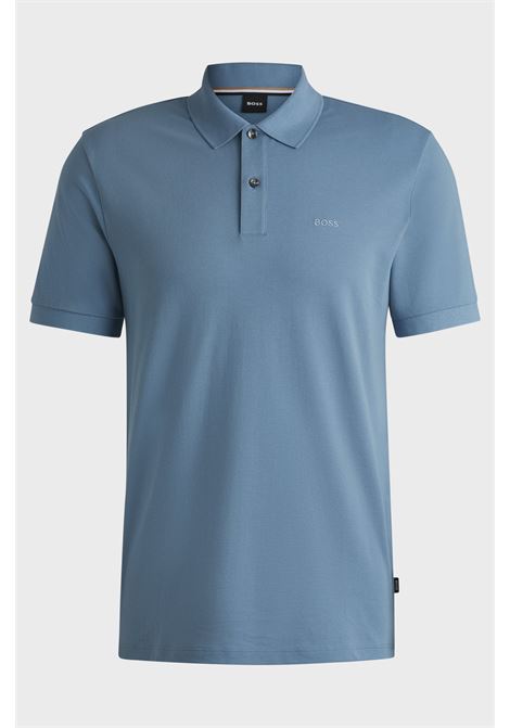 Polo Pallas in piqué di cotone con logo BOSS | Polo | 50468362459