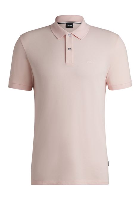 Polo Pallas in piqué di cotone con logo BOSS | Polo | 50468362688