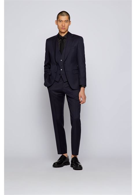 Pantaloni formali in serge di lana vergine - ONE BOSS | Pantaloni | 50469174C401