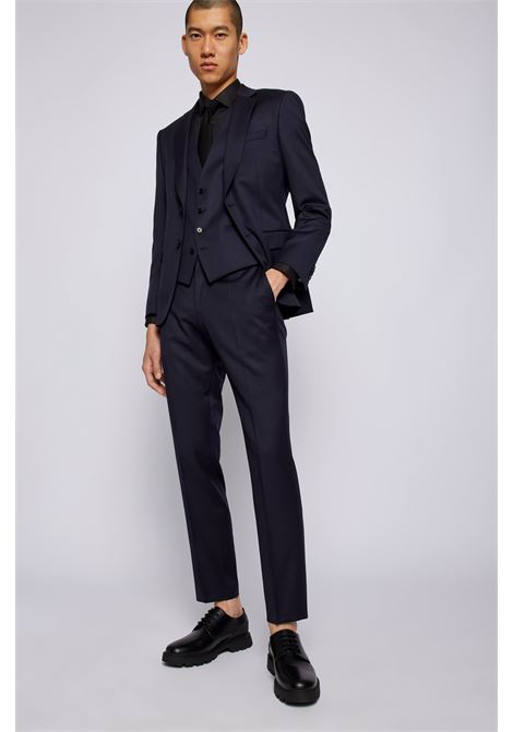 Pantaloni formali in serge di lana vergine - ONE BOSS | Pantaloni | 50469174C401