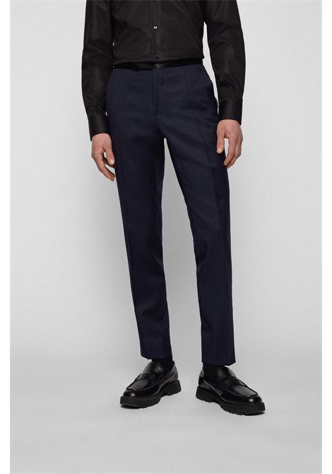 Pantaloni da smoking in serge di lana vergine - ONE BOSS | Pantaloni | 50469186401