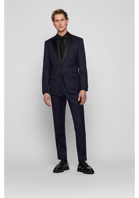 Giacca da smoking slim fit in serge di lana vergine - ONE BOSS | Giacche | 50469191C401