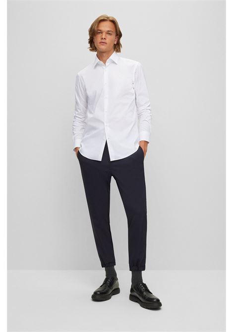 Camicia regular fit in popeline di cotone elasticizzato facile da stirare - NOS BOSS | Camicie | 50473265100