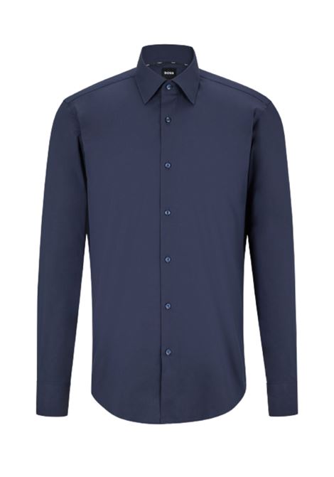 Camicia regular fit in popeline di cotone elasticizzato facile da stirare - NOS BOSS | Camicie | 50473265404