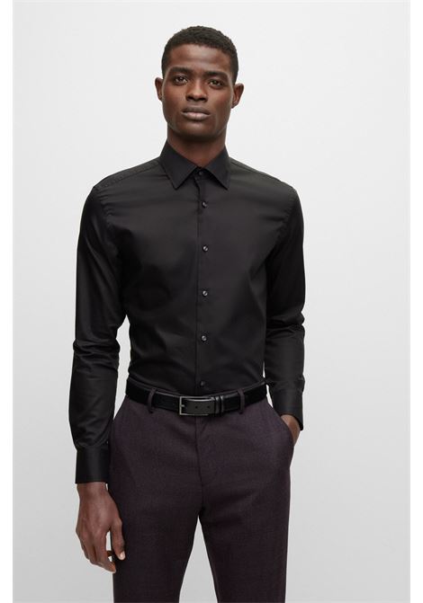 Camicia slim fit in popeline di cotone facile da stirare - NOS BOSS | Camicie | 50479922001
