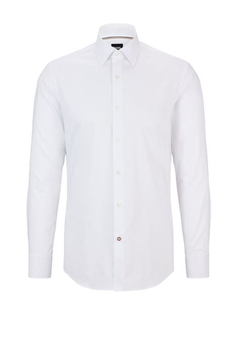 Camicia slim fit in popeline di cotone facile da stirare - NOS BOSS | Camicie | 50479922100