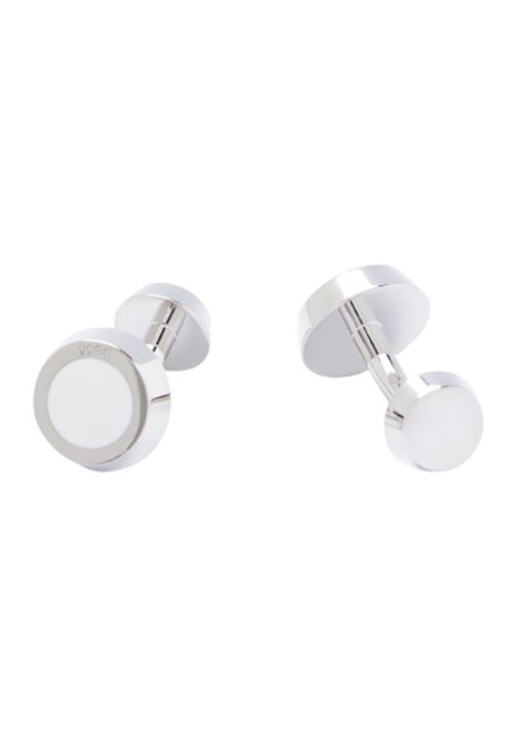 Gemelli rotondi con nucleo in smalto e logo - NOS BOSS | Gemelli | 50479940100