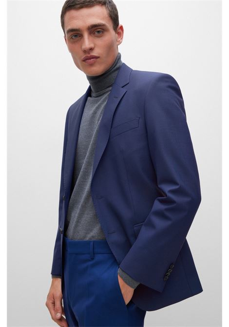 Giacca slim fit in lana vergine elasticizzata - ONE BOSS | Giacche | 50479994419