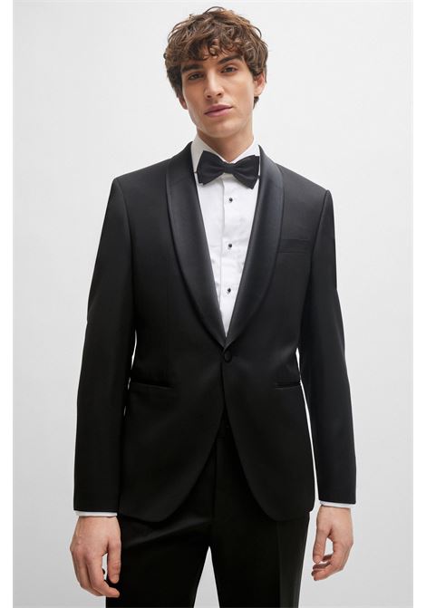 Camicia formale slim fit in popeline di cotone elasticizzato facile da stirare BOSS | Camicie | 50480070100