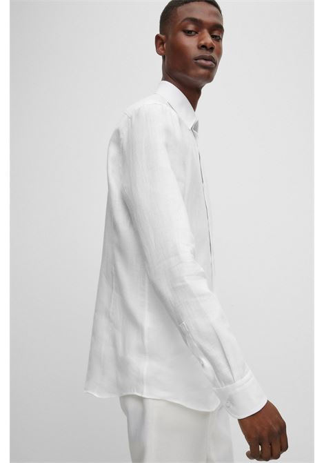 Camicia slim fit in lino italiano BOSS | CAMICIE | 50490234100