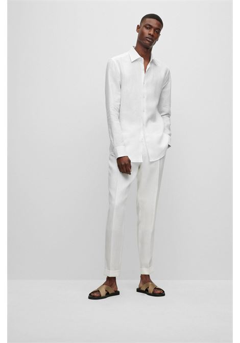 Camicia slim fit in lino italiano BOSS | CAMICIE | 50490234100