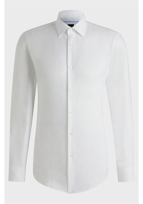 Camicia slim fit in lino italiano BOSS | CAMICIE | 50490234100