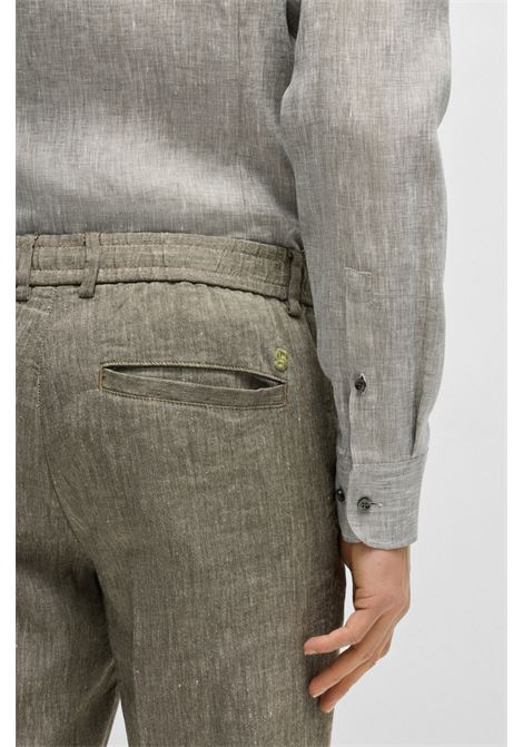Camicia slim fit in lino italiano BOSS | Camicie | 50490234302