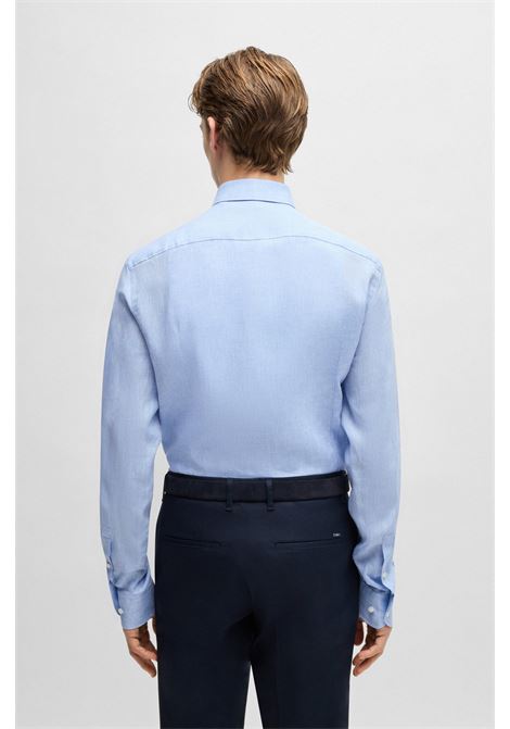 Camicia slim fit in lino italiano BOSS | Camicie | 50490234450