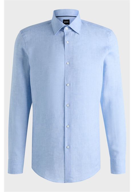 Camicia slim fit in lino italiano BOSS | Camicie | 50490234450