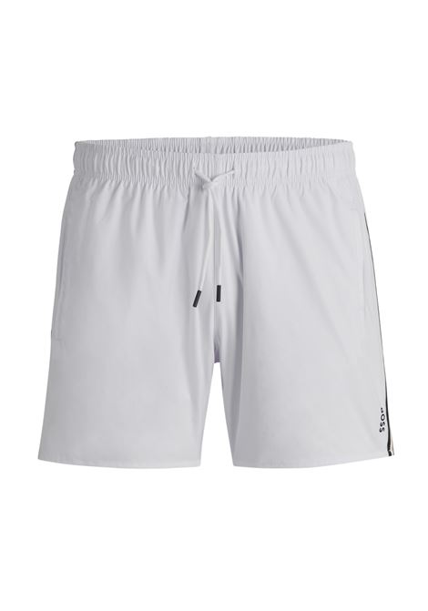 BOSS - Beach boxer shorts with typical brand stripes and logo BOSS |  | 50491594100