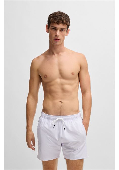 BOSS - Beach boxer shorts with typical brand stripes and logo BOSS |  | 50491594100