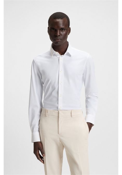 BOSS - Slim fit shirt in high performance stretch jersey. BOSS |  | 50503554100