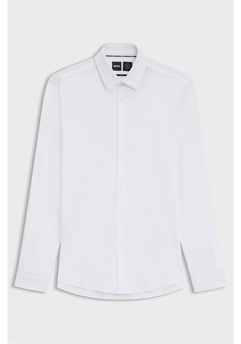 BOSS - Slim fit shirt in high performance stretch jersey. BOSS |  | 50503554100
