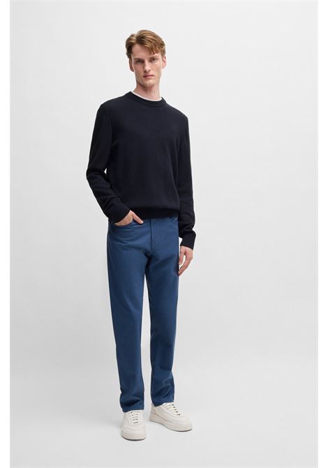 Cotton sweater with micromachining. BOSS |  | 50506022404
