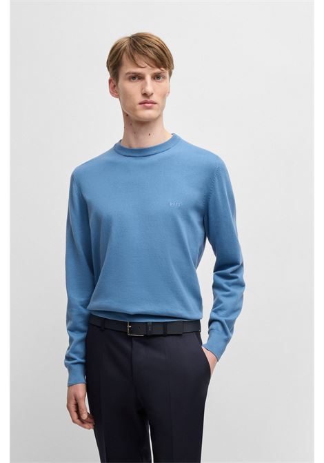 BOSS - Cotton sweater with embroidered logo BOSS |  | 50506023459