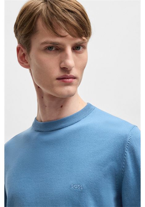BOSS - Cotton sweater with embroidered logo BOSS |  | 50506023459