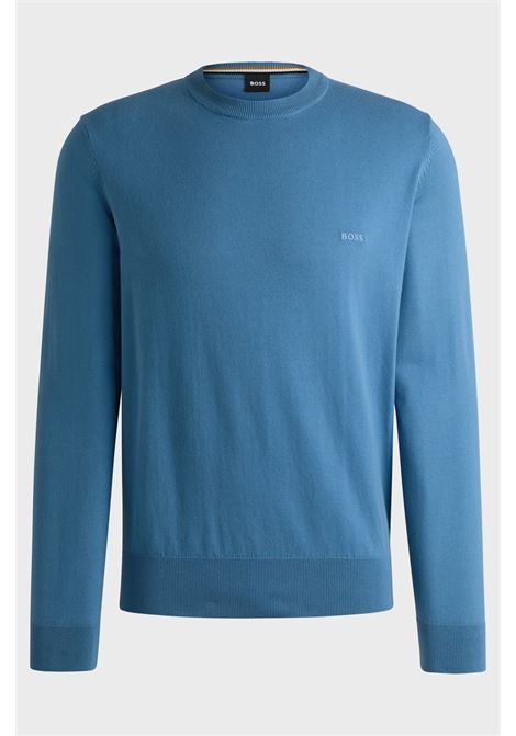 BOSS - Cotton sweater with embroidered logo BOSS |  | 50506023459