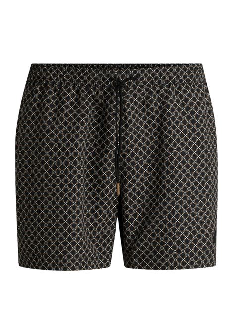 BOSS - Swim boxer shorts with all-over print and drawstring. BOSS |  | 50518968002