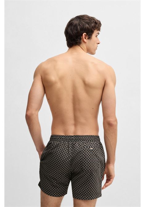 BOSS - Swim boxer shorts with all-over print and drawstring. BOSS |  | 50518968002