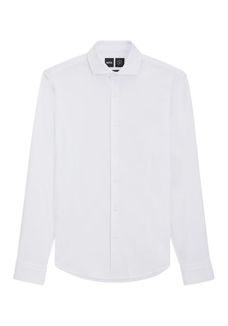Camicia slim fit in jersey di piqué di cotone BOSS | Camicie | 50527675100