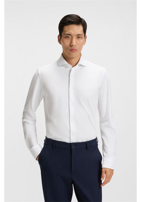 Camicia slim fit in jersey di piqué di cotone BOSS | Camicie | 50527675100